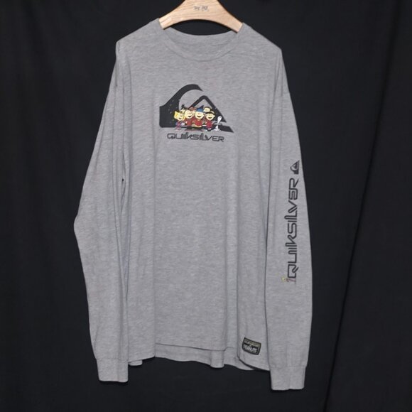 Quiksilver X Peanuts LS Crewneck - Peanuts Christmas Caroling - Gray - Sz XXL* - Picture 1 of 6